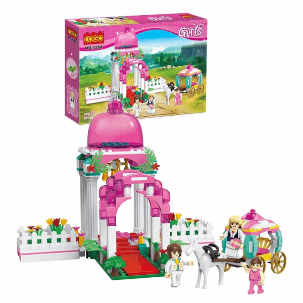 COGO Lego constructors Constructor wedding arches with carriage 367 pcs | COGO